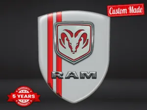 Dodge Domes Emblem Premium Look Glänzende Fahrzeuglabels